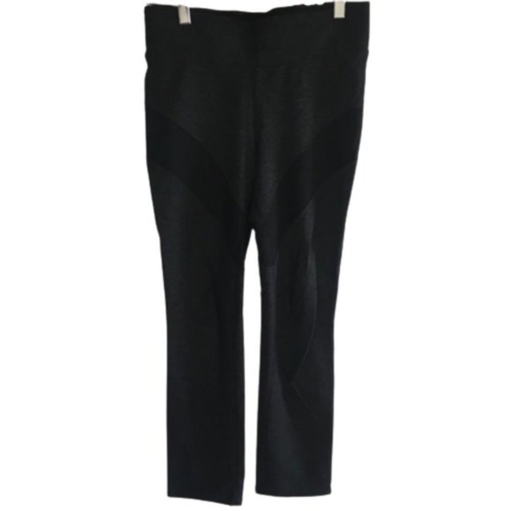 Kit and Ace Gray Black Stripe Leggings